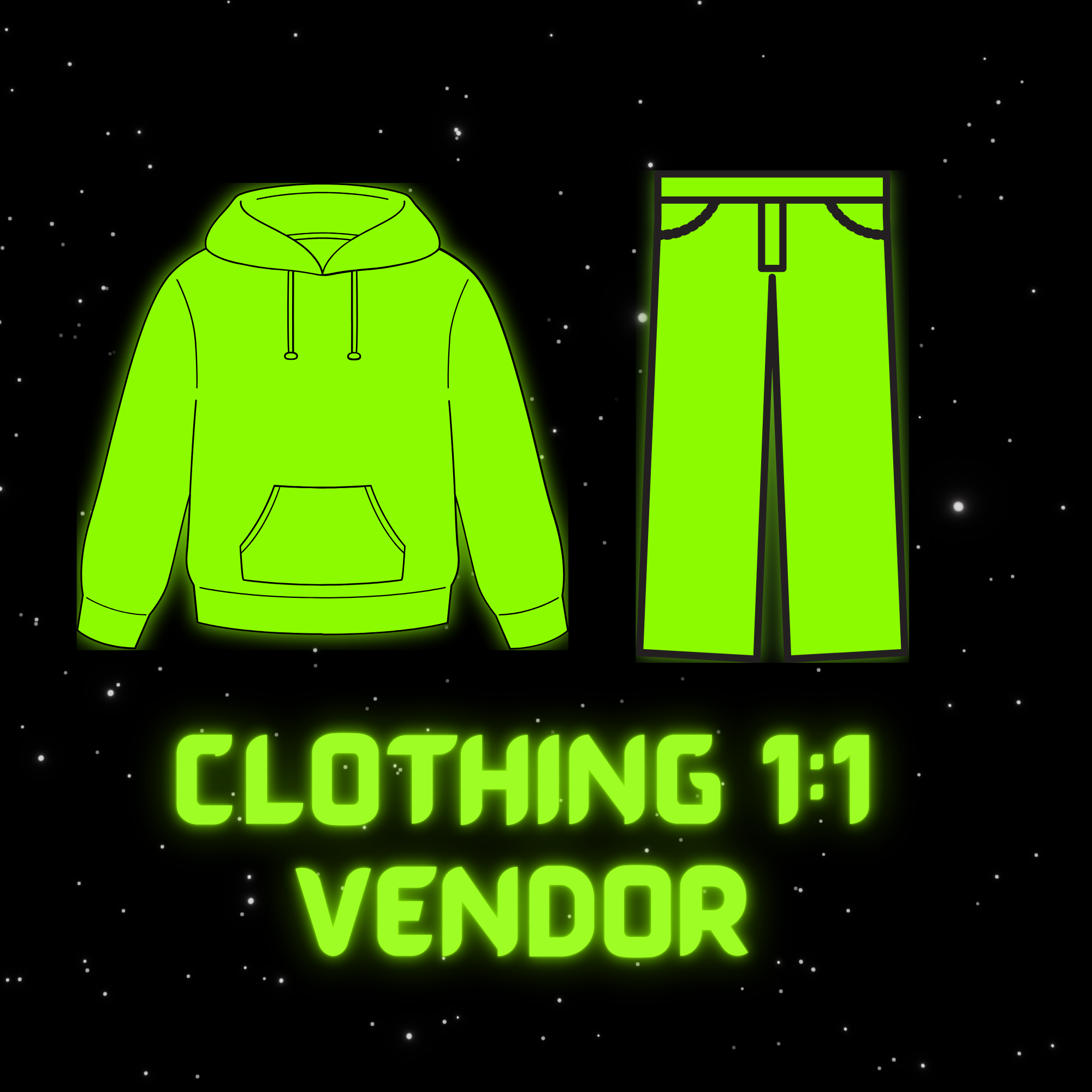 Clothing 1:1 Vendor
